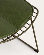 Aras High Back Metal Dining Chair