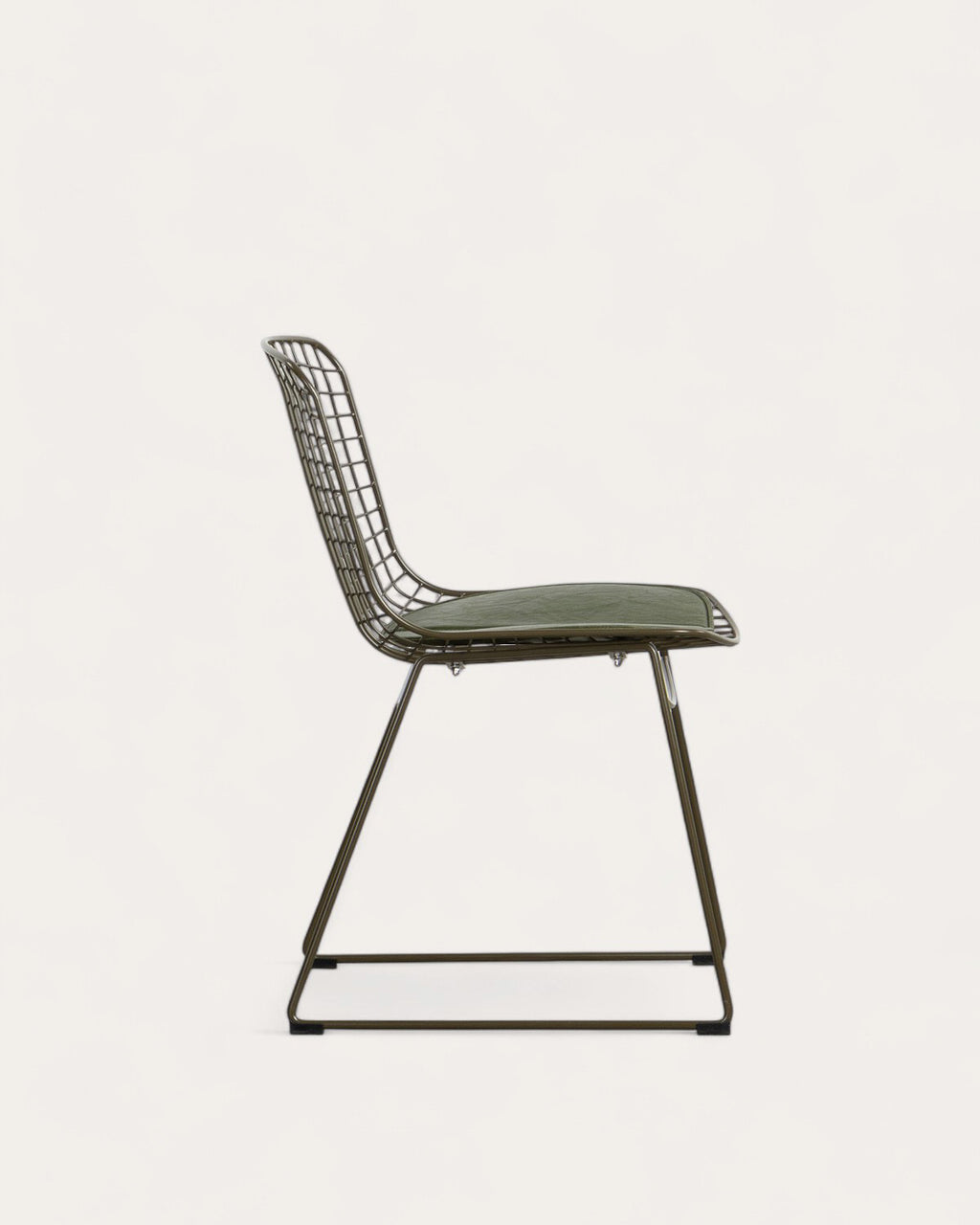 Aras High Back Metal Dining Chair
