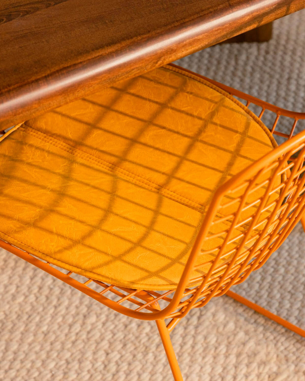 Aras High Back Metal Dining Chair