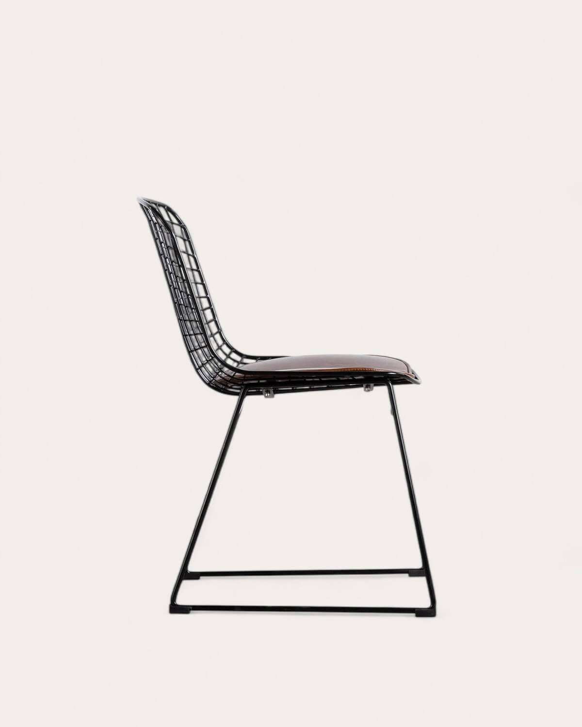 Aras High Back Metal Dining Chair