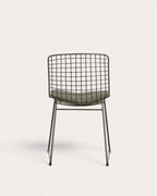 Aras High Back Metal Dining Chair