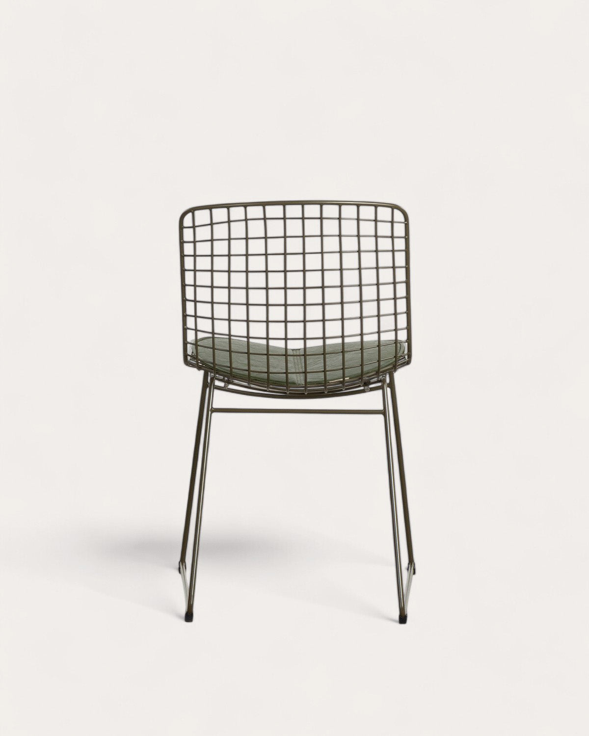 Aras High Back Metal Dining Chair