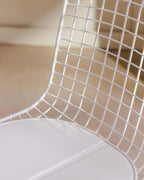 Aras High Back Metal Dining Chair