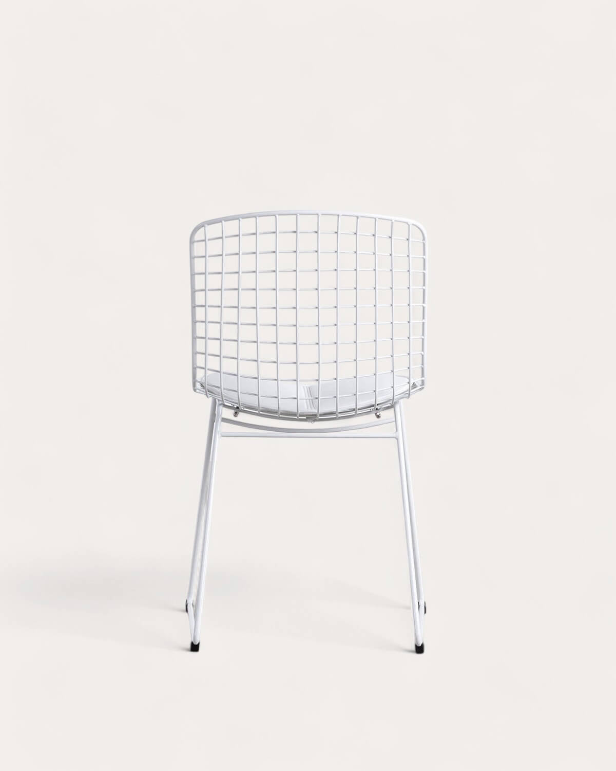 Aras High Back Metal Dining Chair