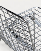 Aras High Back Metal Dining Chair
