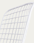 Aras High Back Metal Dining Chair