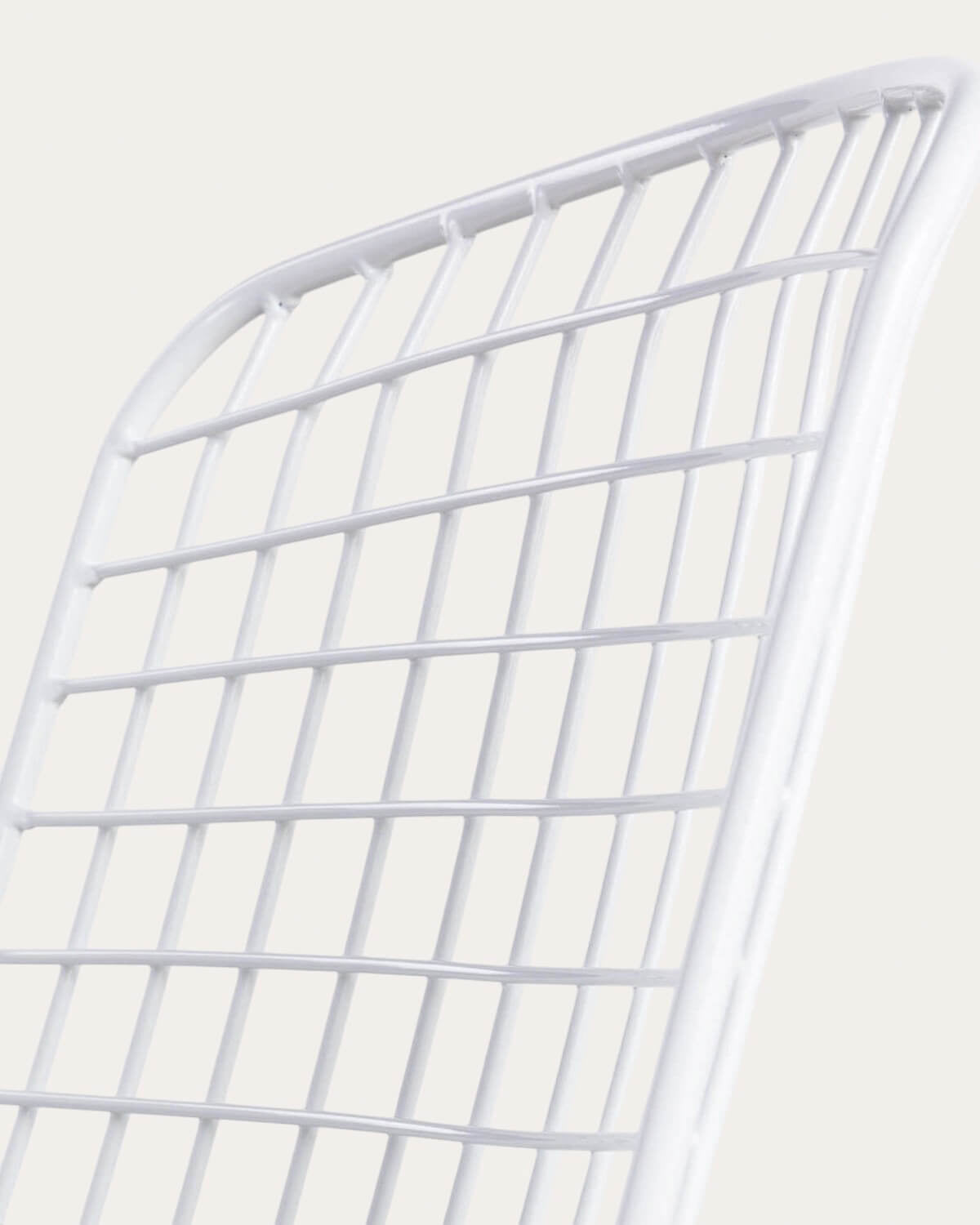 Aras High Back Metal Dining Chair