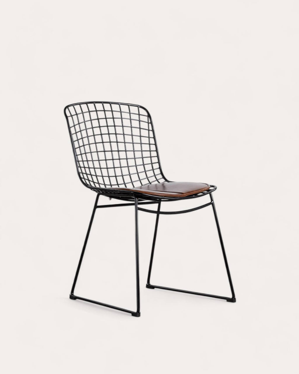 Aras High Back Metal Dining Chair