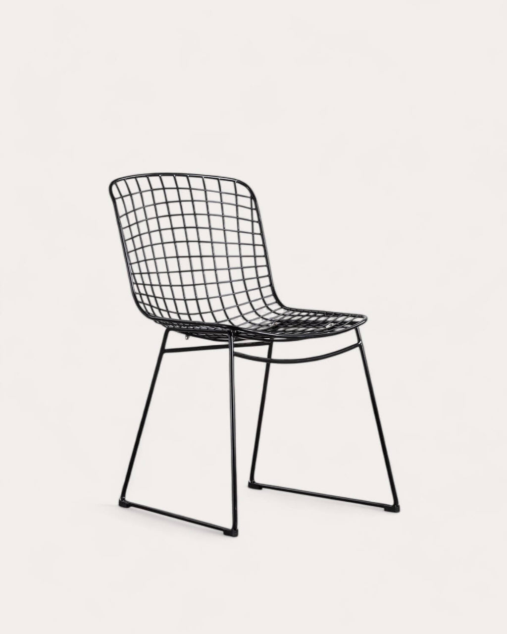 Aras High Back Metal Dining Chair