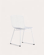 Aras High Back Metal Dining Chair