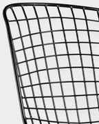 Aras High Back Metal Dining Chair