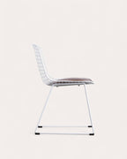 Aras High Back Metal Dining Chair