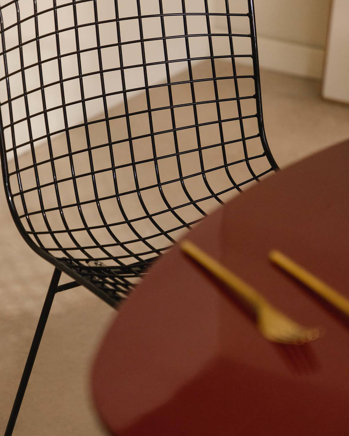 Aras High Back Metal Dining Chair