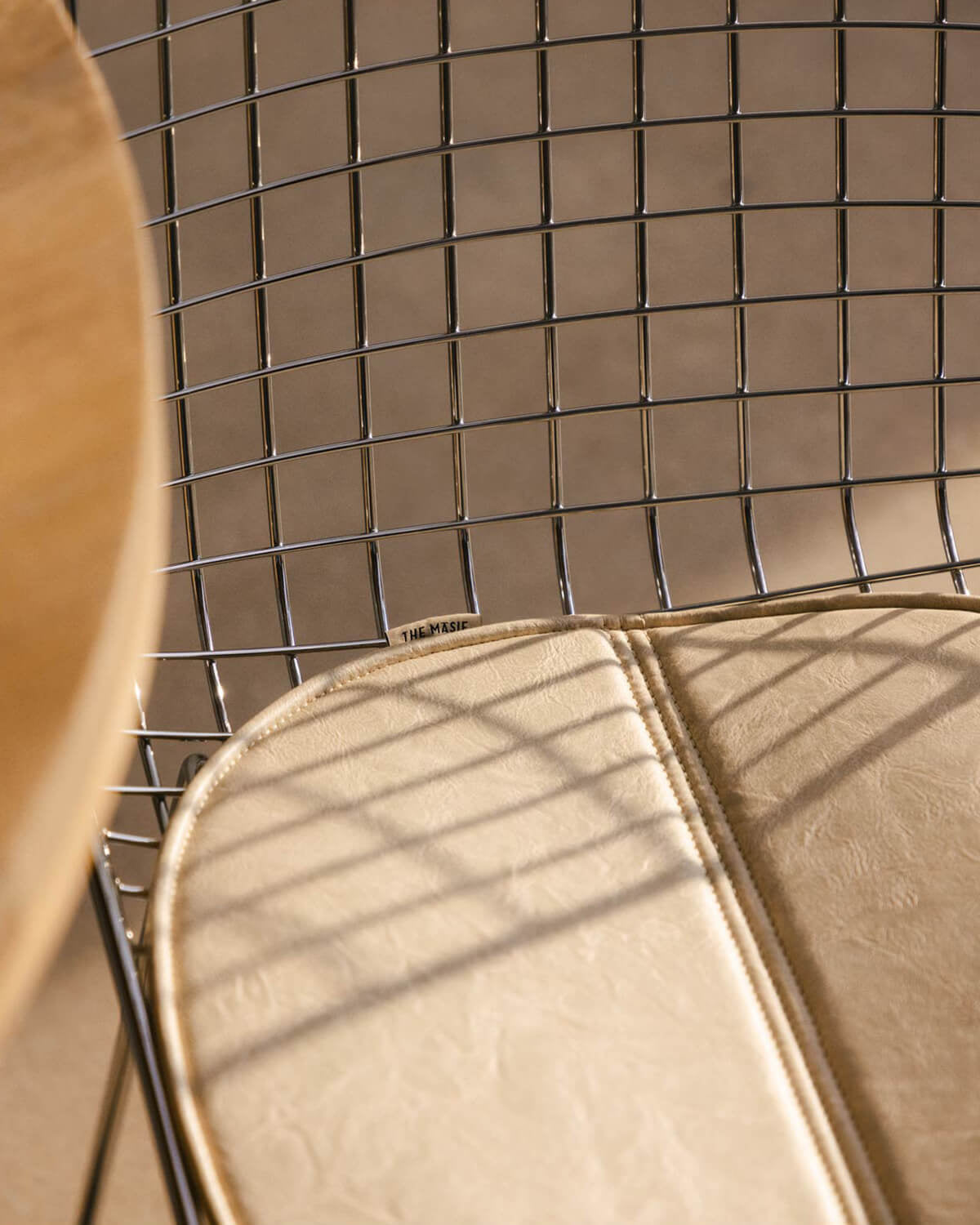 Aras High Back Metal Dining Chair