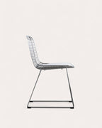 Aras High Back Metal Dining Chair