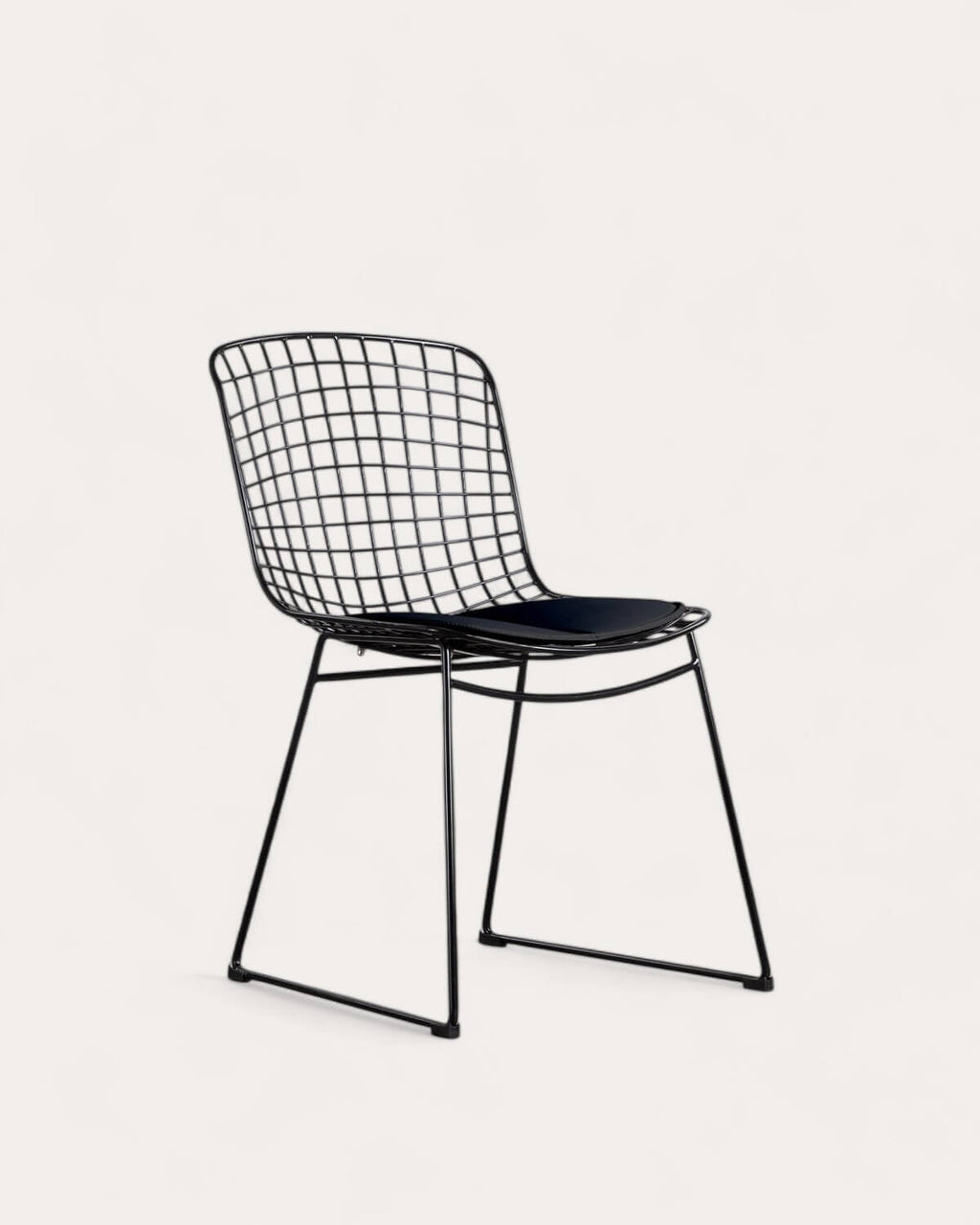 Aras High Back Metal Dining Chair