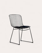 Aras High Back Metal Dining Chair