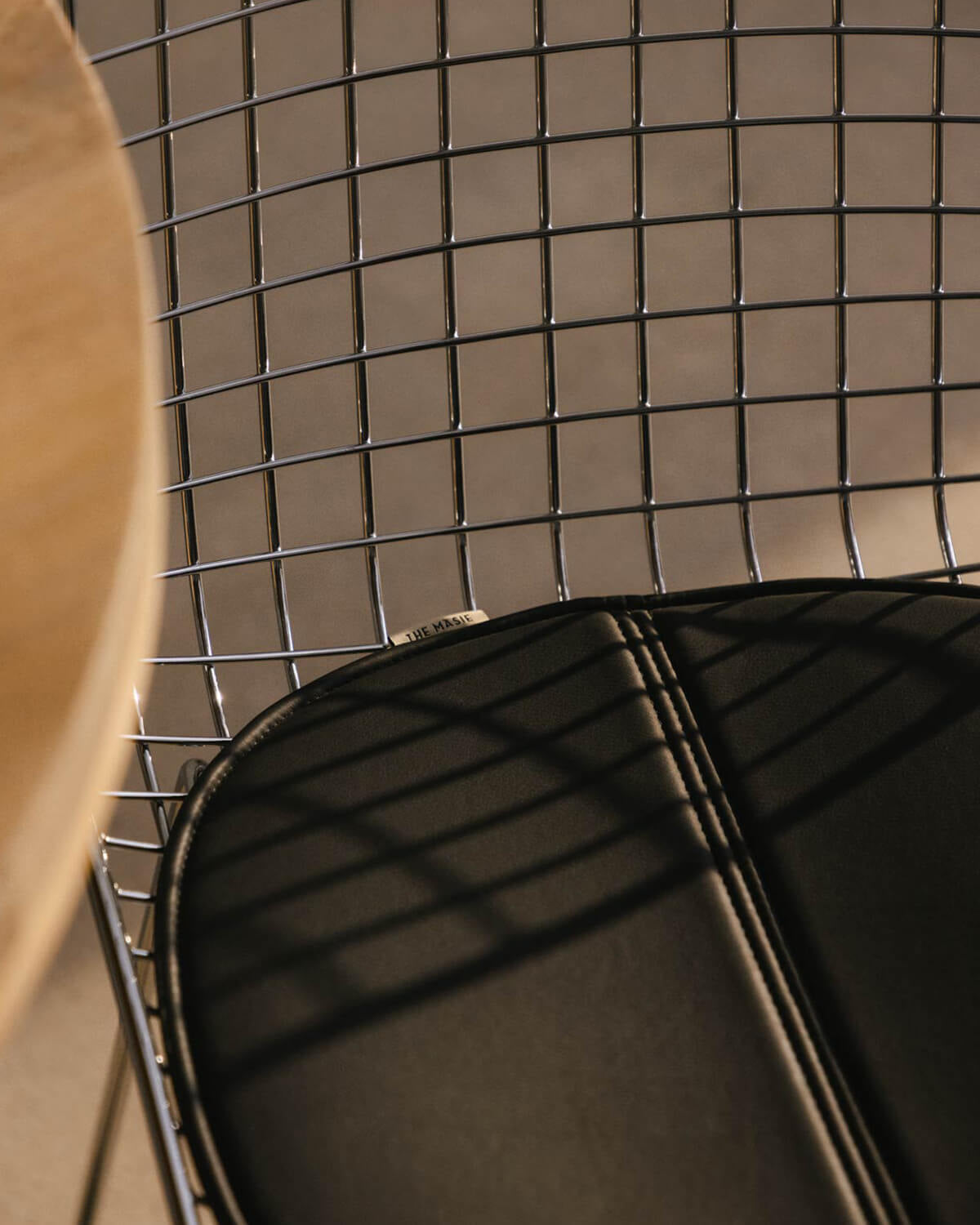Aras High Back Metal Dining Chair