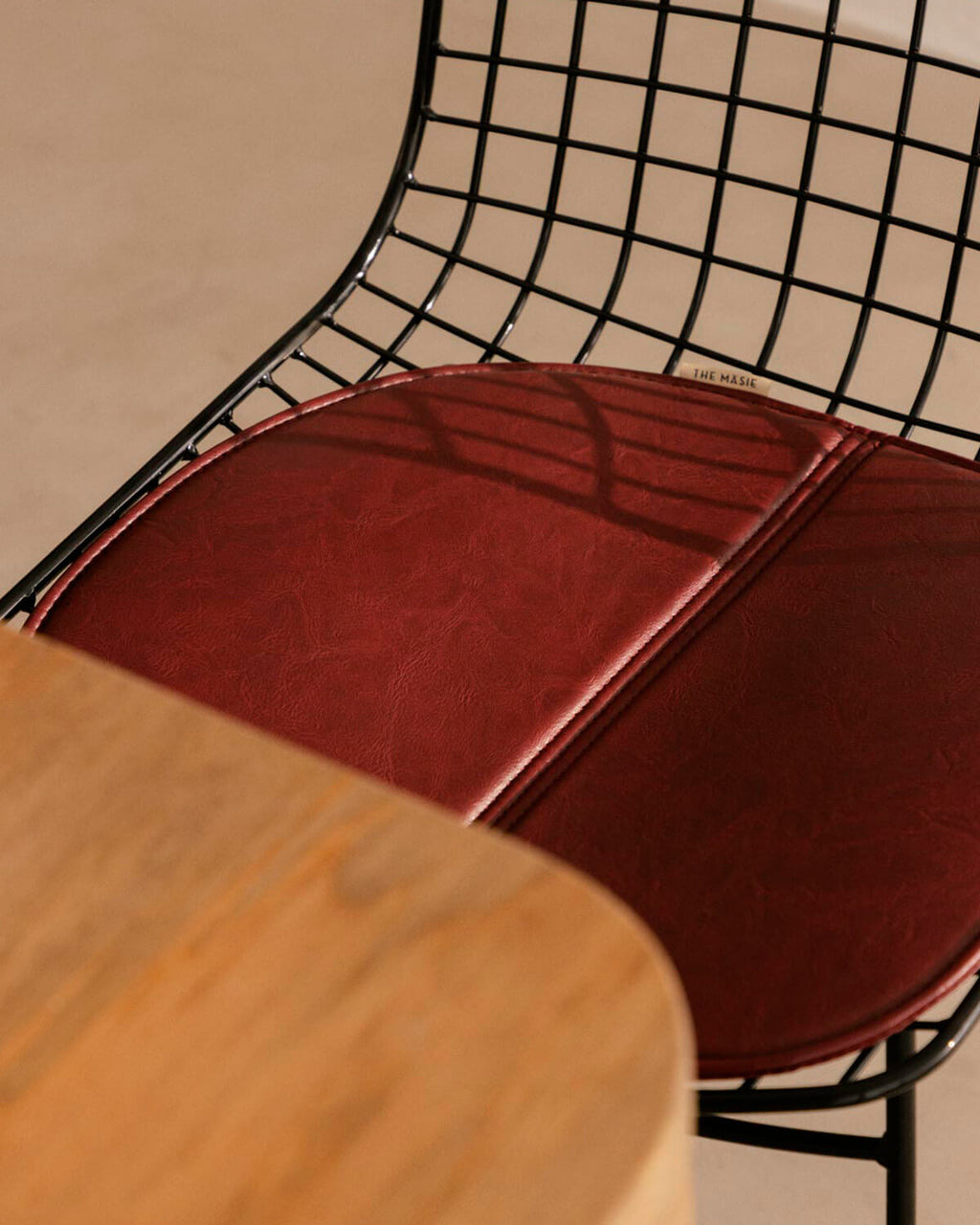 Aras High Back Metal Dining Chair