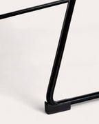 Aras High Back Metal Dining Chair