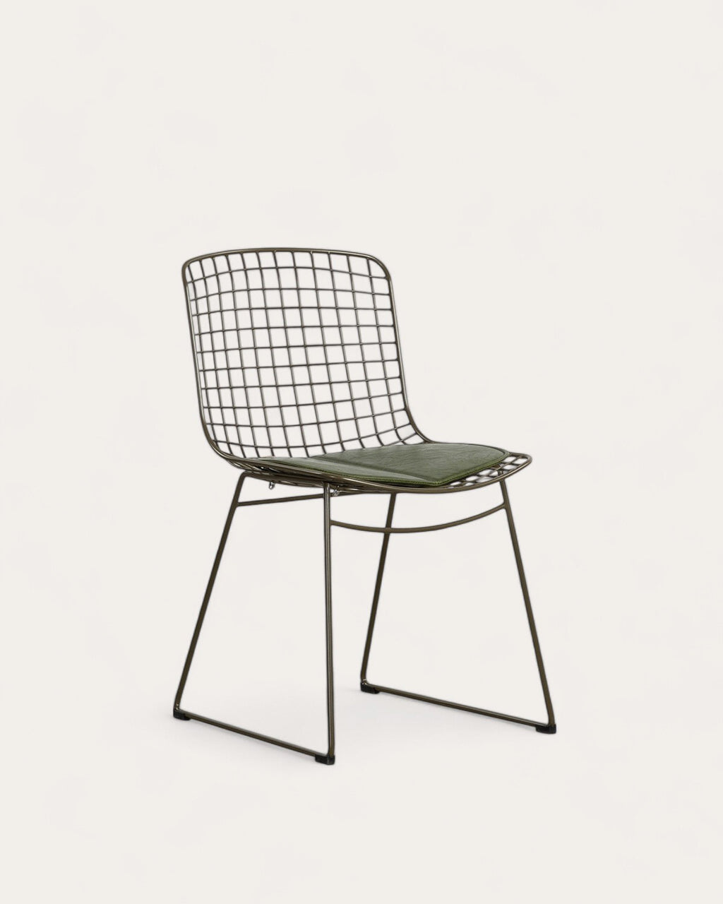 Aras High Back Metal Dining Chair