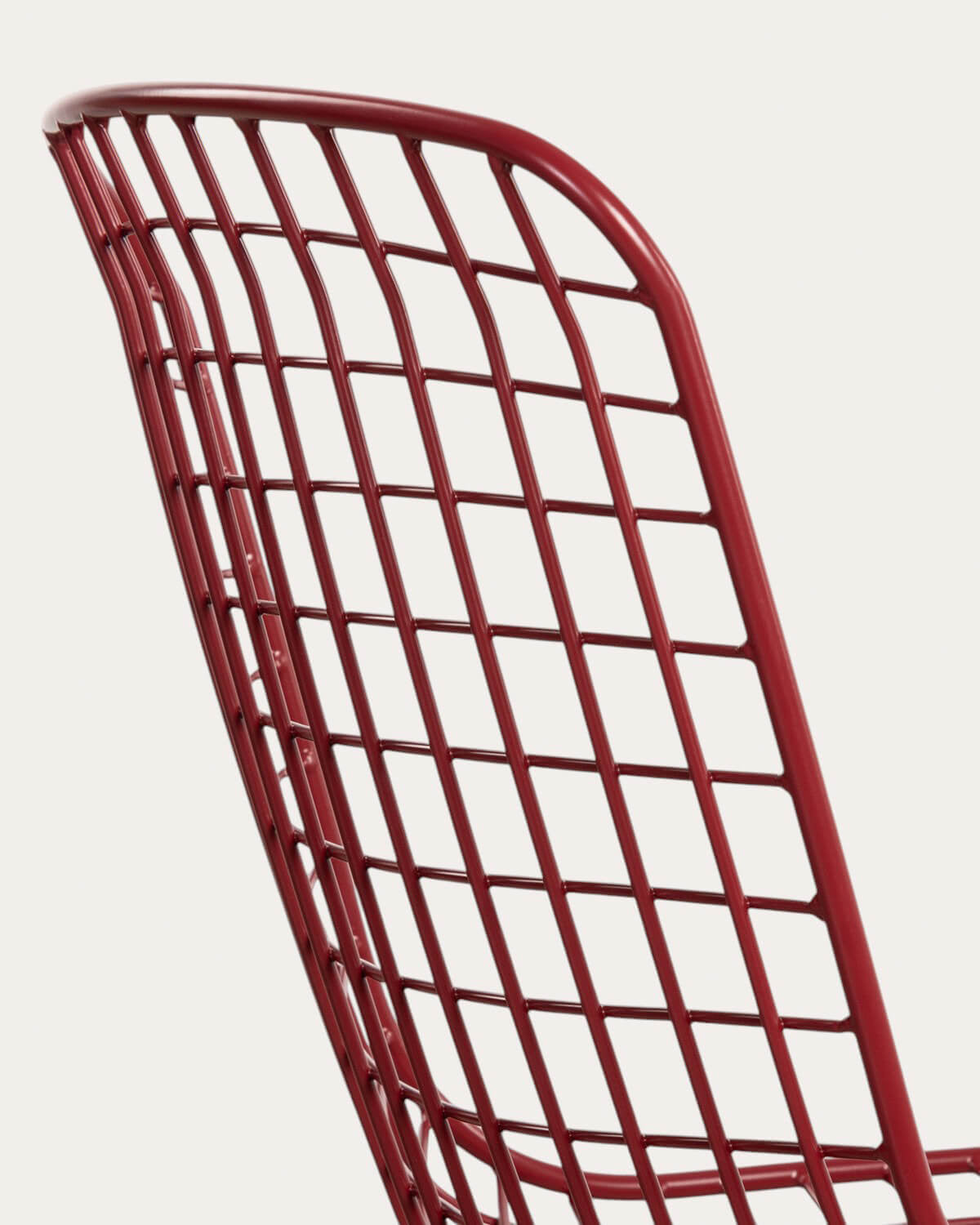 Aras High Back Metal Dining Chair