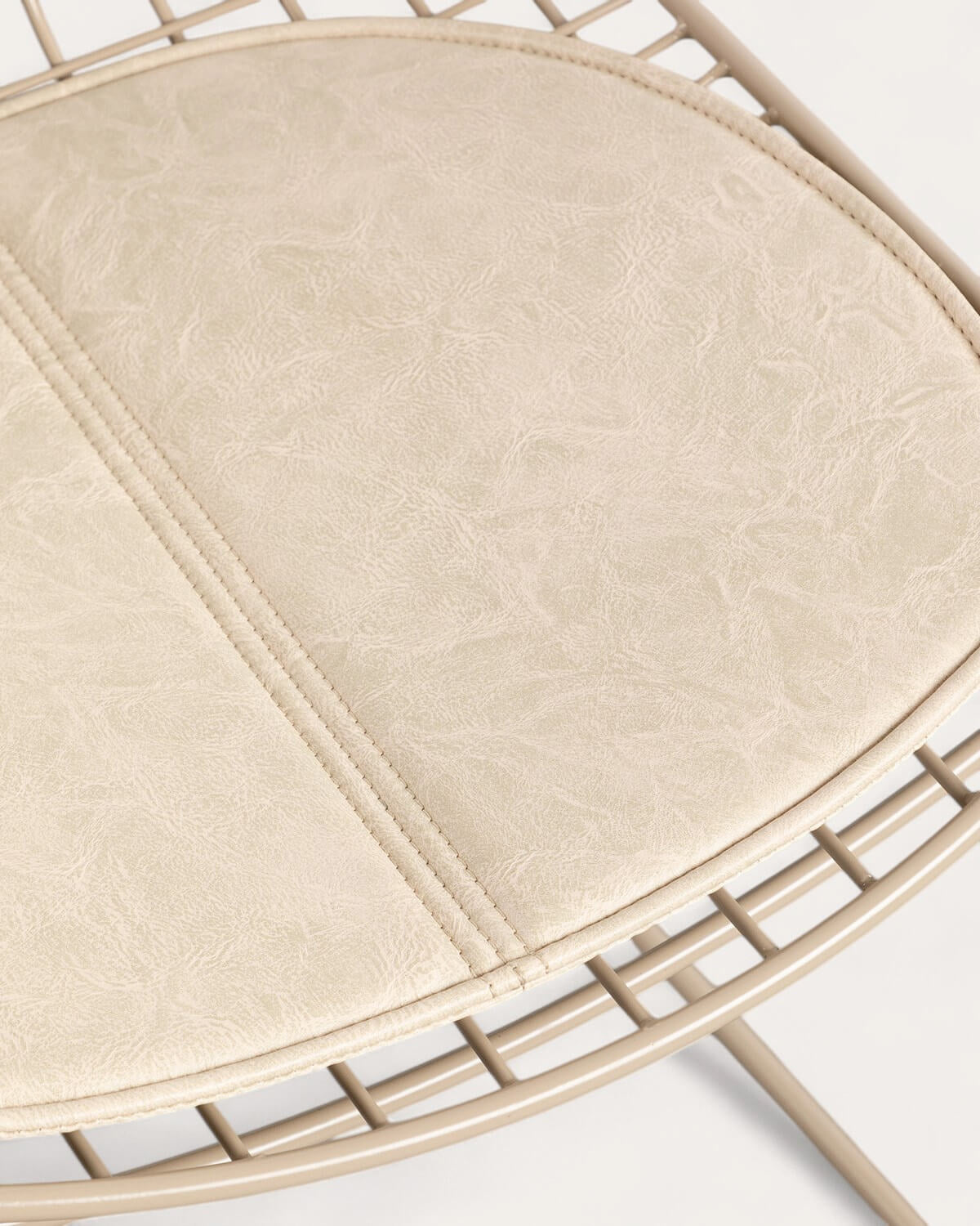 Aras High Back Metal Dining Chair