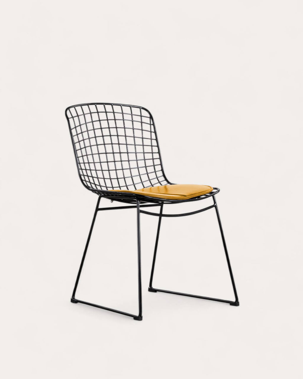 Aras High Back Metal Dining Chair