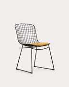 Aras High Back Metal Dining Chair
