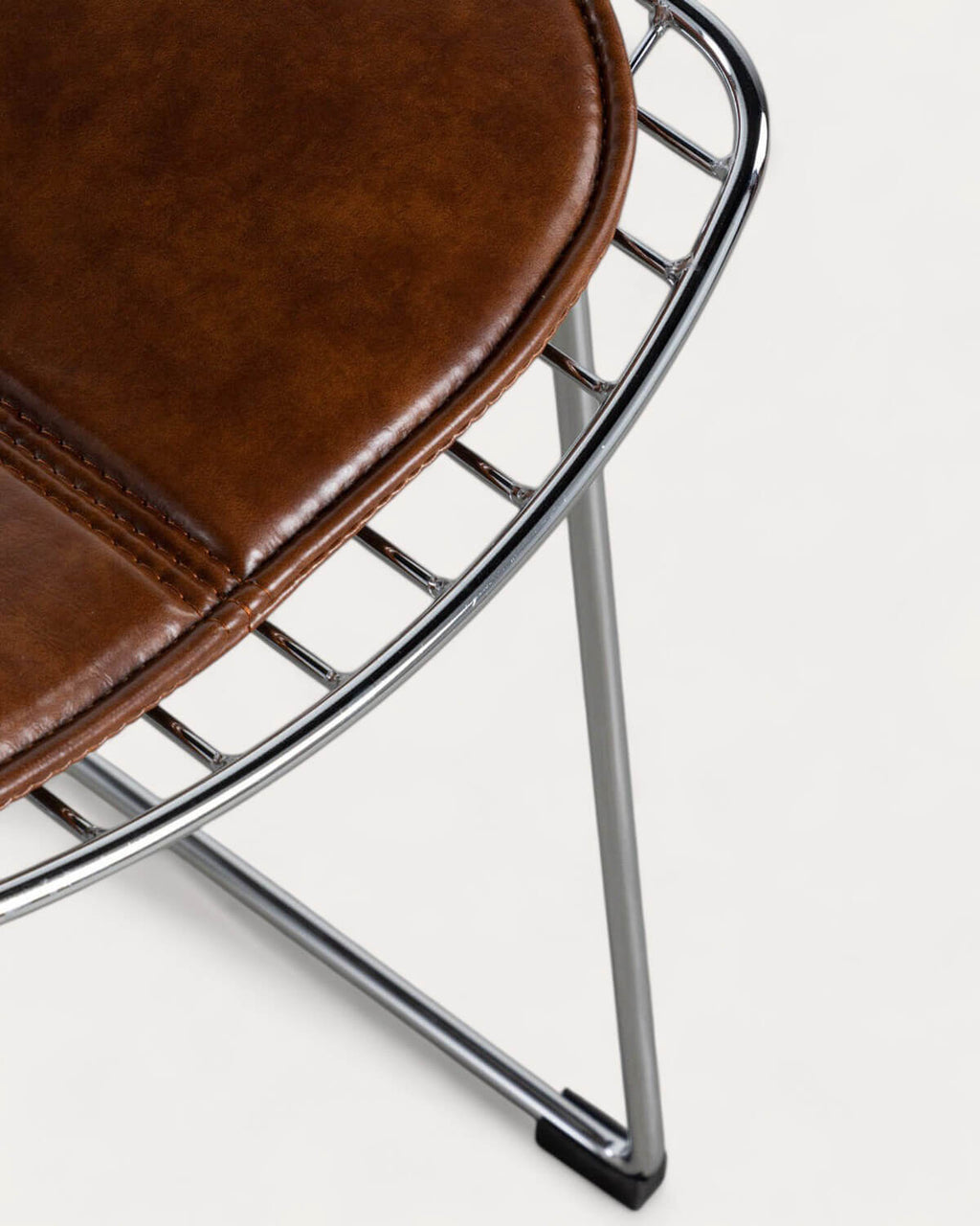 Aras High Back Metal Dining Chair