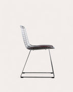 Aras High Back Metal Dining Chair