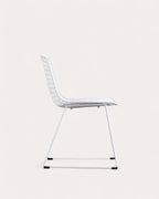 Aras High Back Metal Dining Chair