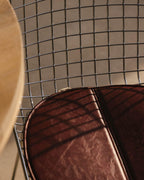 Aras High Back Metal Dining Chair