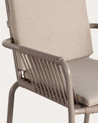 Drian Aluminum and Rope Dining Chair