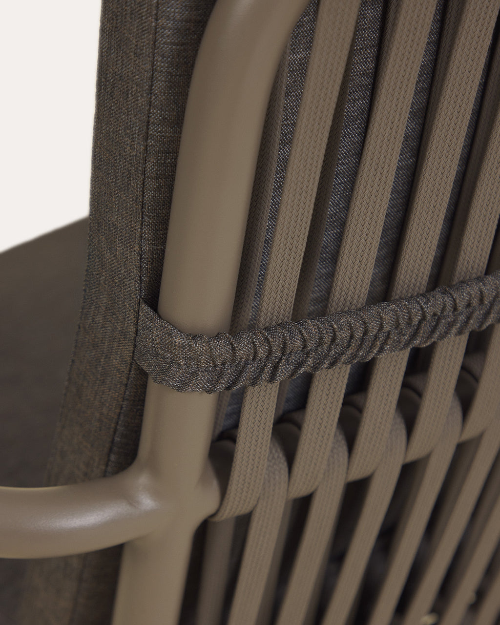 Drian Aluminum and Rope Dining Chair