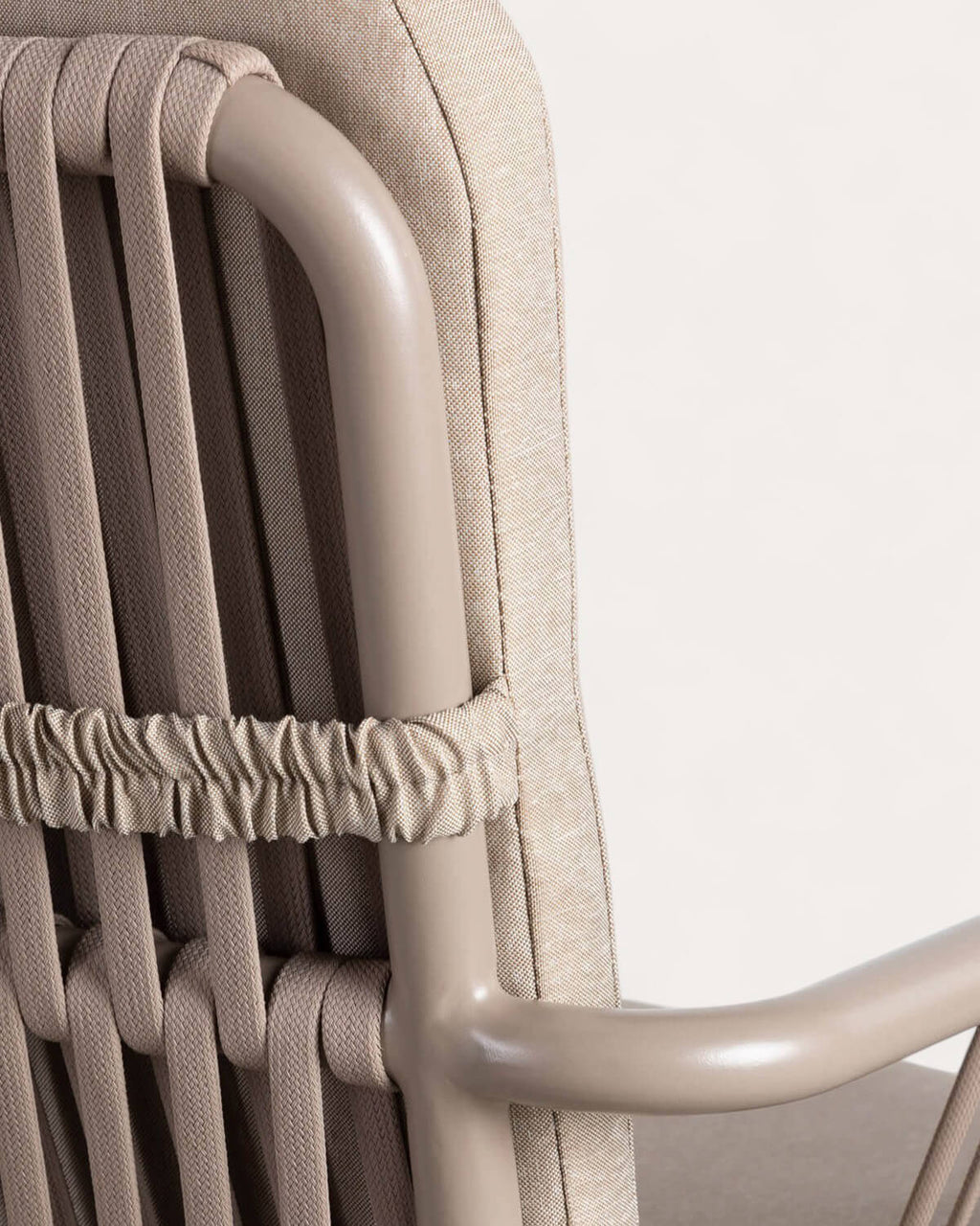 Drian Aluminum and Rope Dining Chair