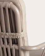 Drian Aluminum and Rope Dining Chair