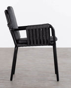 Drian Aluminum and Rope Dining Chair