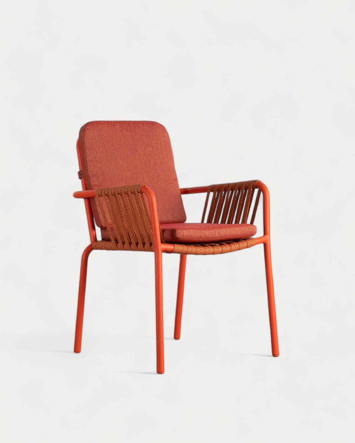 Drian Aluminum and Rope Dining Chair