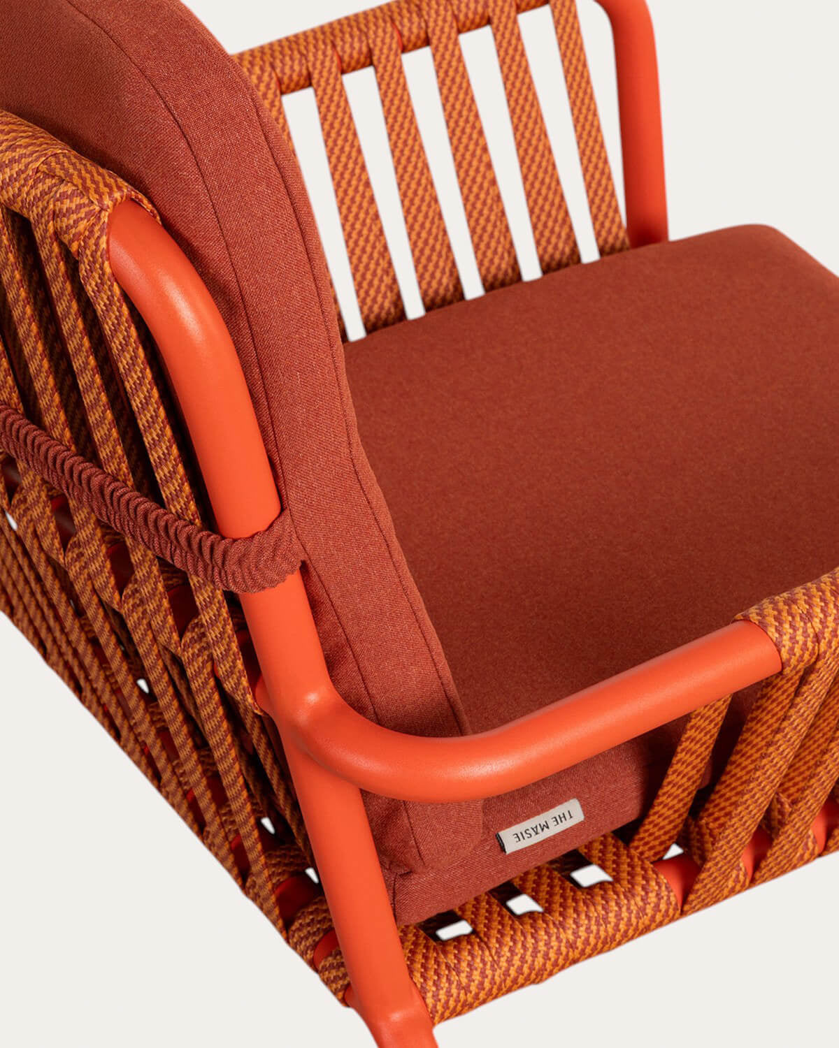 Drian Aluminum and Rope Dining Chair