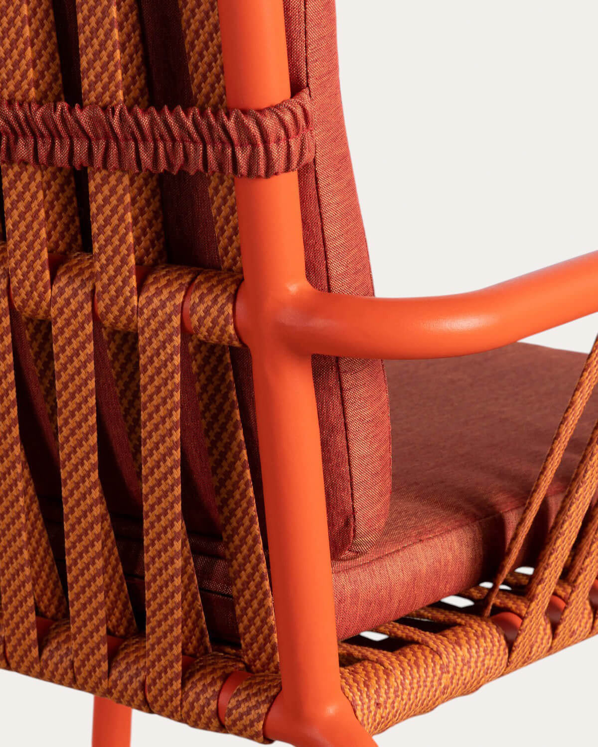 Drian Aluminum and Rope Dining Chair