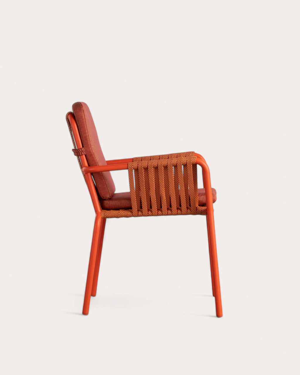 Drian Aluminum and Rope Dining Chair