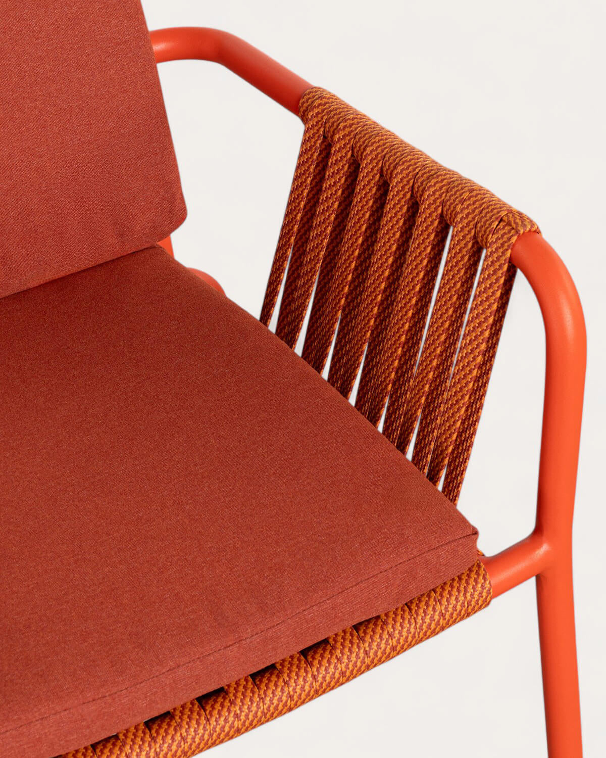 Drian Aluminum and Rope Dining Chair