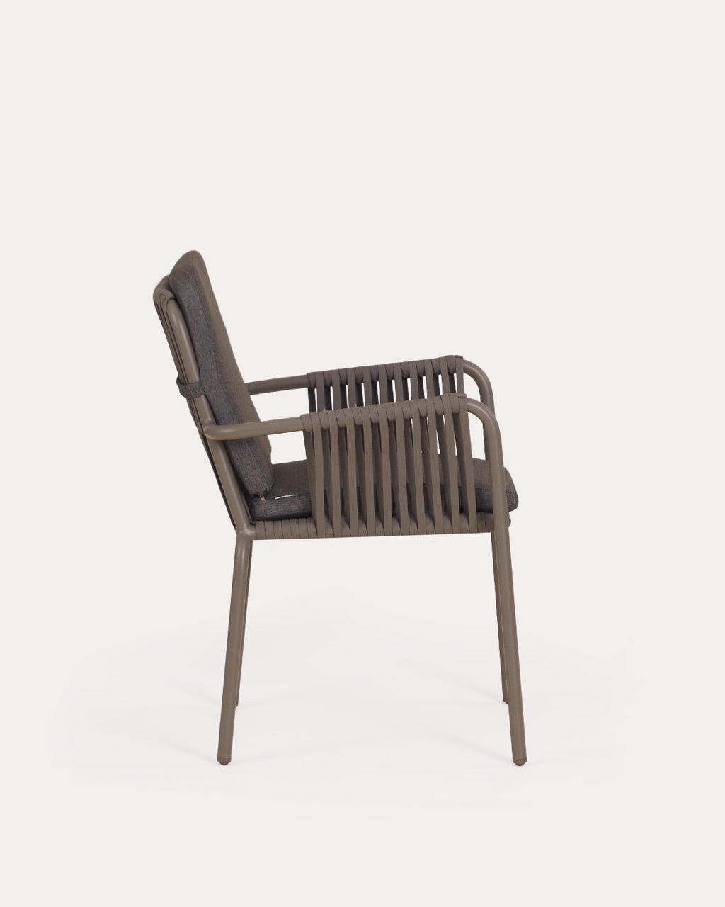 Drian Aluminum and Rope Dining Chair