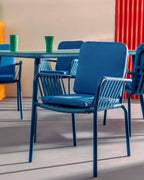 Drian Aluminum and Rope Dining Chair