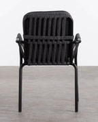Drian Aluminum and Rope Dining Chair