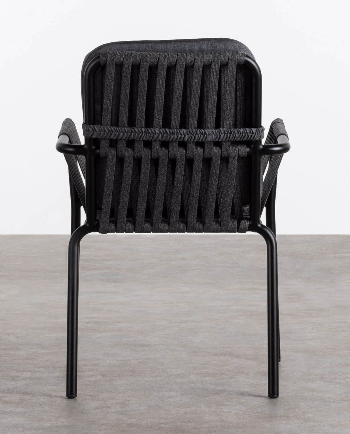 Drian Aluminum and Rope Dining Chair
