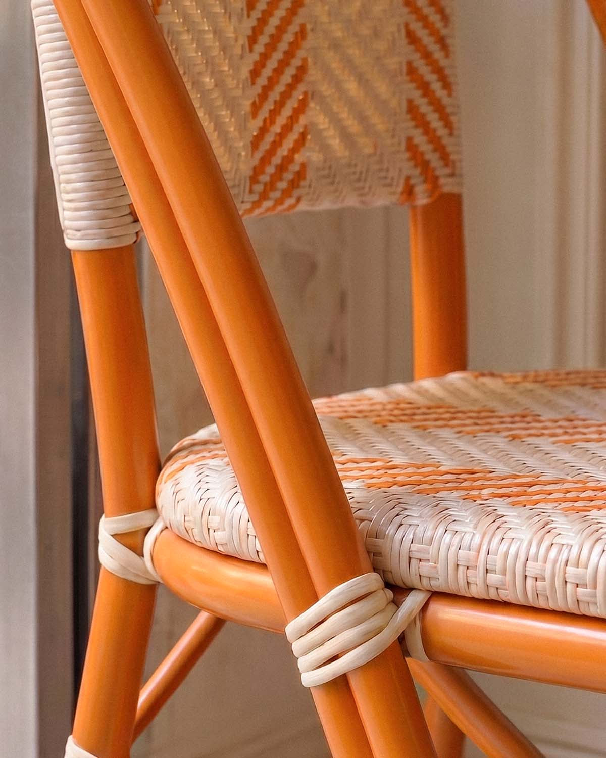 Yona Bistro Aluminum and Synthetic Rattan Dining Chair