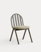 Aluminum and fabric dining chair Llibet