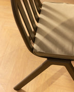 Aluminum and fabric dining chair Llibet